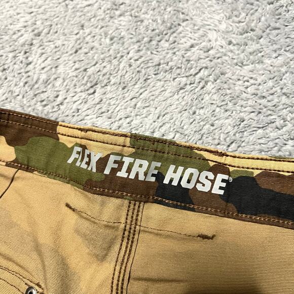 Duluth Trading Flex Fire Hose Cargo Pants 36 x30 Camo Relaxed Fit - Picture 5 of 11